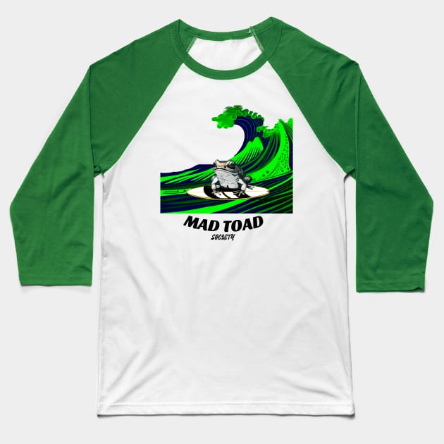 Mad Toad Society x Kanagawa - High From Life Baseball T-Shirt by Mad Toad Society